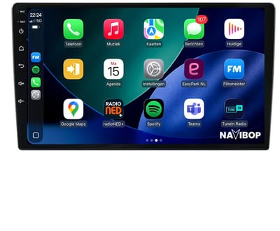 Geschikt voor Universeel 2DIN ( t/m ) | 4+64GB 8-CORE | 10 inch Android 15.0 CarPlay autoradio | Draadloos CarPlay & Android Auto | Mic, Camera (AHD) & DAB+ | Bluetooth & WiFi | NAVIBOP NB-4515 | Bouwjaar t/m