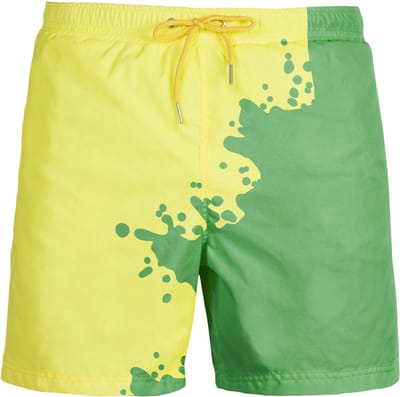 SEA'SONS - Zwembroek Heren - Kleurveranderend - Sneldrogend - Geel-groen - Maat M (SEASONS - Kleur veranderend)