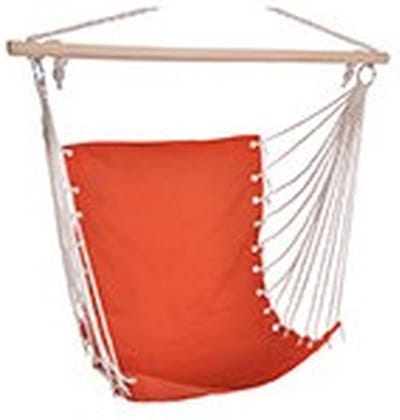 Hangstoel /hangende stoel oranje 100 x 60 cm - Hangmat hangstoelen oranje