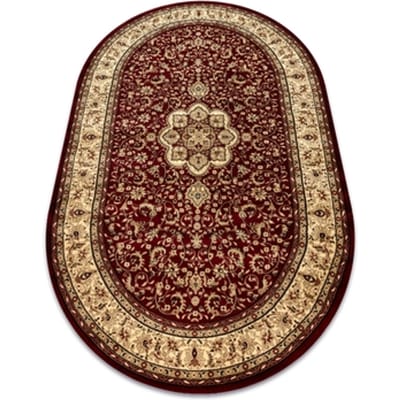 Kleden Rugsx Tapijt ROYAL ADR Ovaal patroon 521 kastanjebruin 200x290 cm