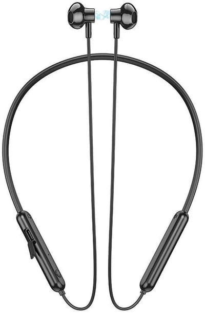 Hoco ES67 Bluetooth Oordopjes met Nekband Ideaal voor Sporten Zwart