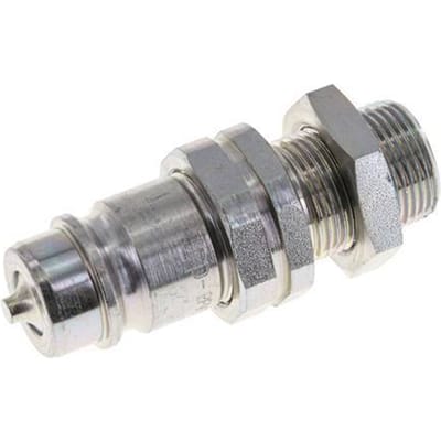 Stalen DN 12.5 Hydraulische Koppeling Insteeknippel 15 mm L Knelring Schotkoppeling ISO 7241-1 A/8434-1 D 20.5mm