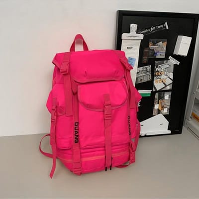 Outdoor Klimrugzak met Schoenenvak Sport Trekkoord Basketbaltas Reizen Wandelen Trekking College Rugzak Multi Zak red