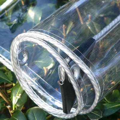 Transparant Zeil - Doorzichtig Afdekzeil - Bescherming Buiten - Waterdicht PVC - 200x110 cm - Transparant
