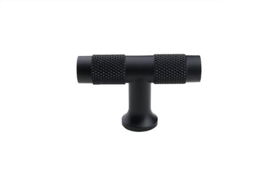Lavuzo Kastknop T|model Zwart 50 mm | Per Stuk