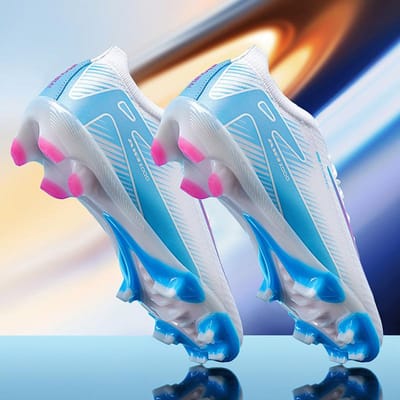 Nouvelles Chaussures de Football Montantes Professionnelles Entraînement Football Boots TF/FG Antidérapantes Baskets de Football Extérieur Pelouse Chaussures de Football 39