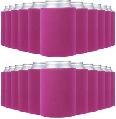 Dailygoods- Koelhoezen 100 stuks - Opvouwbaar - Isolerend - Voor 10 oz Blikjes - Duurzaam Schuim - Voor Bruiloften/Feesten - Drankkoeler