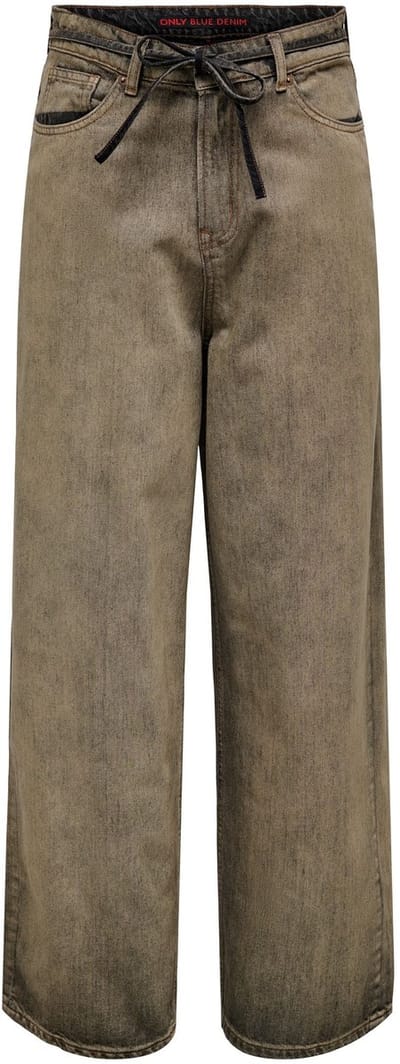 ONLY - ONLBLEECKER MW BAGGY LOOSE RED DNM AZG - Dames - Jeans