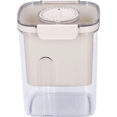 Passoire à yaourt à mailles fines, pratique pour jus de fruits, avec minuterie, pour lait d'avoine et lait de soja L white