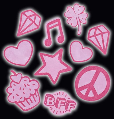 Reflecterende sticker CoocazooStickyRicky rood set a 9