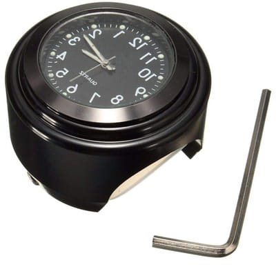 Classic Kleine Ronde Dashboard Klok voor Auto met Verlichting - Mini Noctilucente Quartz Klok voor Auto Decoratie en Tijdweergave