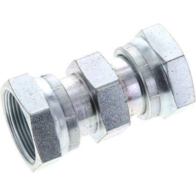 UN 1-11/16''-12 Verzinkt Stalen Sok ORFS with Wartelmoer 250 Bar - Hydrauliek - FL2S-F-EZ-111U-O
