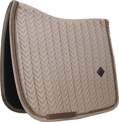 Kentucky Horsewear - Zadeldoek velvet pearls dressuur beige
