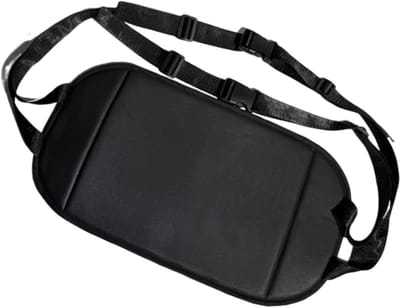 Voethangmat - Vliegtuigvoetsteun Reissteun - Comfortabel Reizen - Ergonomische Zitondersteuning - Verstelbaar Compact - Zwart