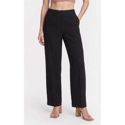 Calvin Klein Stretch Crepe Travel Trouser Black Taglia: 6 | Pantaloni da completo Outlet | Donna | Nero