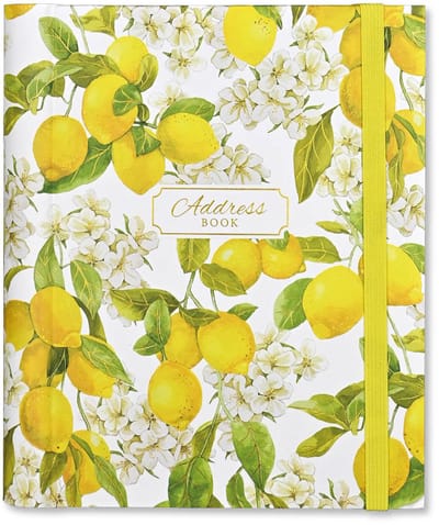 Addressbook Large Peter Pauper Amalfi Lemons