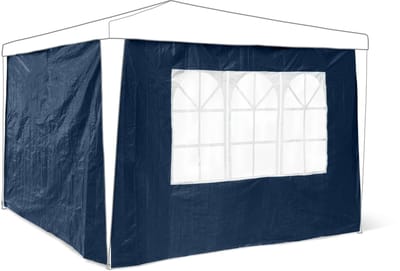partytent zijwand 2 stuks - voor 3x3 tent - waterafstotend - blauw