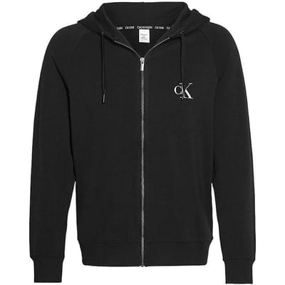 Calvin Klein Zomer 23 Effen Kleur Casual Logo Print Hoodie Heren hoodies Zwart NM1865E-001 M black