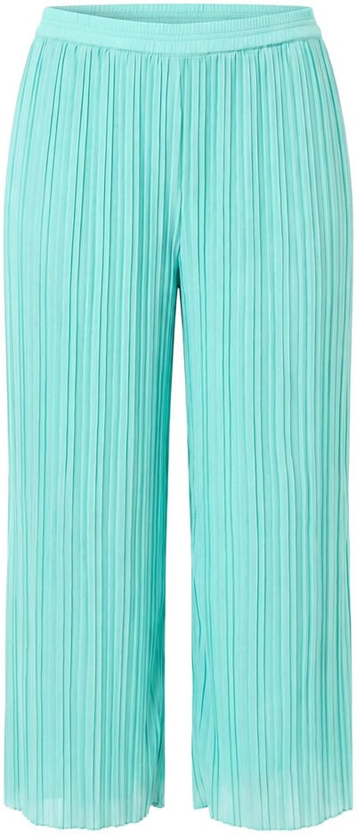 Angel of Style - Dames - Plissé-culotte wijde rechte pijp - Lindegroen - Maat 42