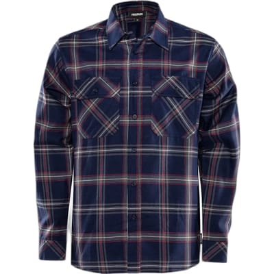 Fristads Flanellen Overhemd 7421 Msf - Marineblauw - XS