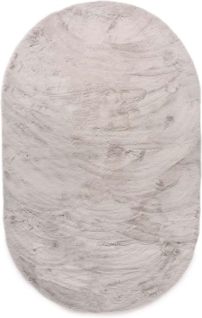 Vloerkleed ovaal hoogpolig - Comfy plus lichtgrijs 230x330