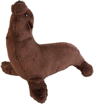 Ravensden Pluche bruine zeeleeuw knuffel - 15 cm - Zeeleeuwen zeedieren knuffels - Speelgoed - voor kinderen