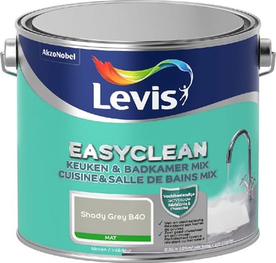 Levis - Easyclean Keuken & Badkamer Mix - Shady Grey B40 - Mengverf - 2,5 L
