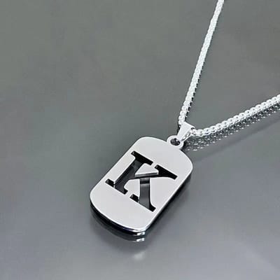 Livano Ketting - Heren - Staal - Nep zilver - Met Hanger - K