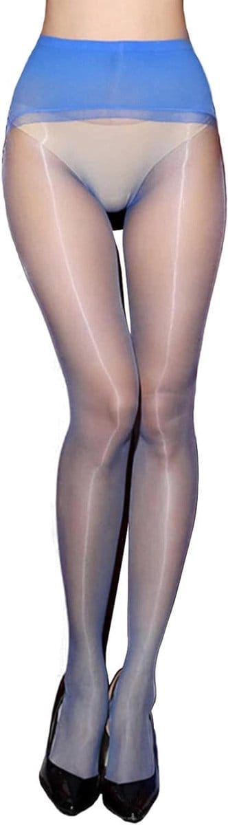 Transparante Glanzende Panty 3 Denier voor Vrouwen - Sexy 360° Naadloze Olieachtige Leggings voor een Verleidelijk Uiterlijk