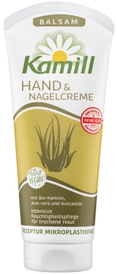 Kamill Hand- en nagelcrèmebalsem met biologische kamille, aloë vera & avocado-olie, 100 ml - Handbalsem - Handcrème