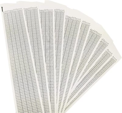 Muziekdoos Papier - Lege Strips - Muziek Creëren - 30 Noten - 10 Stuks - Wit
