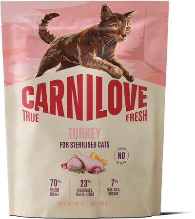Carnilove True Fresh Cat Dry Turkey for Sterilised Adult All Breeds 400 g
