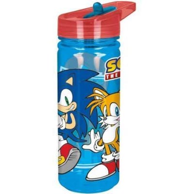 Sonic the Hedgehog Tritan Drinkfles - 580 ml – Vaatwasserbestendig & BPA-vrij - Drinkfles voor kinderen – Transparant blauw/Rood