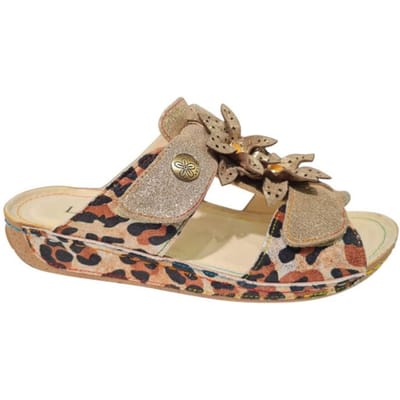 Laura Vita Slipper Linao 01 SL918-1D Brons Combi Dames - Brons - 38