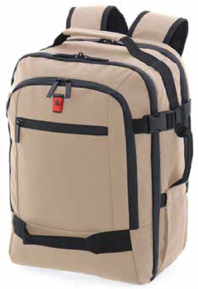 Gladiator Polar Travelbackpack - Underseater Rugzak 40x30x20 cm - Waterafstotend 24 Liter - Laptopvak 14" - Beige