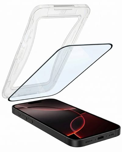 Screenprotector - Geschikt voor Apple iPhone 16 Pro - Met Installatie Kit - Beschermglas - Gehard Glas - Tempered Glass - Screen Protector - Inclusief Montage Frame - Buigbaar Hybrid Bescherm Cover