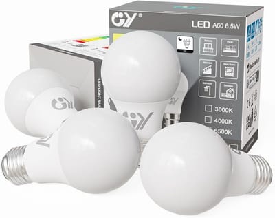 E27 Bewegingsmelder Lamp met Lichtsensor Koud Wit (Set van 4)