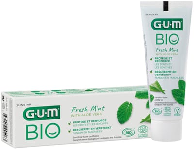 GUM Bio Tandpasta Fresh Mint - 3 x 75 ml - Voordeelverpakking
