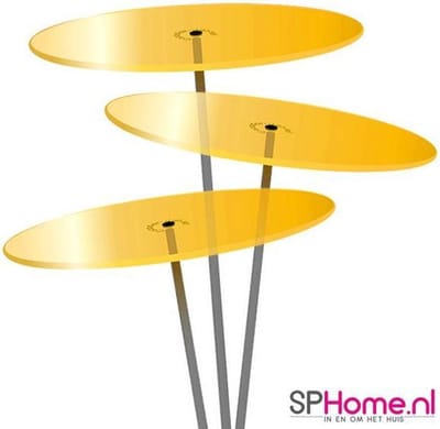 Cazador Del Sol Zonnevangers - tuin decoratie voor buiten - Ø150mm x 120cm Geel Set3