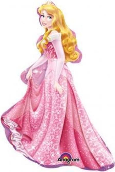AMSCAN - Disney - Kleine folie ballon - Doornroosje - 33Cm - Leeg - 1 Stuks.
