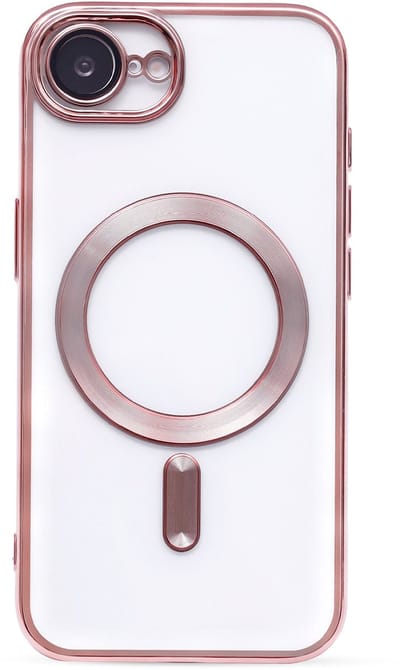 Casemania Hoesje Geschikt voor Apple iPhone 16e - Roze - Siliconen Back Cover - Geschikt voor MagSafe