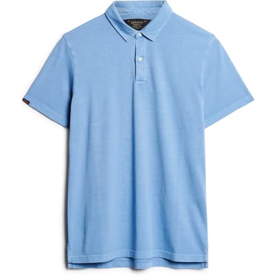 Superdry Studios Jersey Korte Mouw Poloshirt Blauw S Man