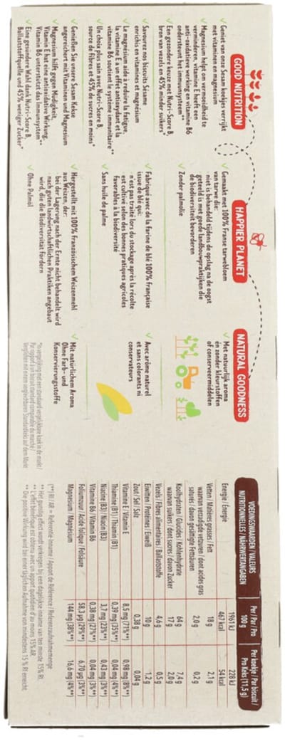 Céréal Koekjes Sesam - 3 x 230 gr - Voordeelverpakking