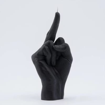 Middelvingerkaars Noir : Bougie Parfumée Et Originale En Forme De Doigt D'Honneur[k2280]