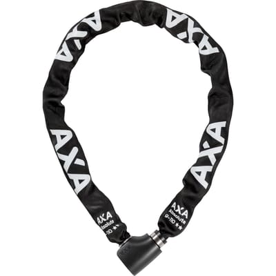 AXA Absolute 9-110 ART 2 Kettingslot – Fietsslot met keurmerk – Sterk slot met stalen ketting – Voor elektrische fiets, fatbike en bakfiets - Inclusief sleutelservice – 110 cm