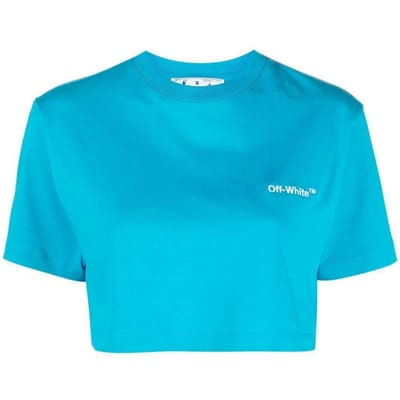Off-white Helvetica Cropped T-shirt