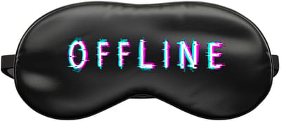 FEROCITY - Slaapmasker Universeele maat om te slapen - Relax tijdens het reizen - Delicate stof - Zwart