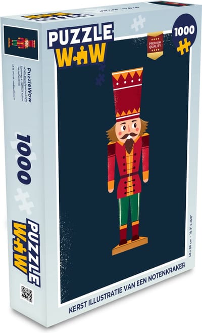 Puzzel Notenkraker - Kerst - Winter - Kerstmis - Legpuzzel - Puzzel 1000 stukjes volwassenen - Kerst - Cadeau - Kerstcadeau voor mannen, vrouwen en kinderen