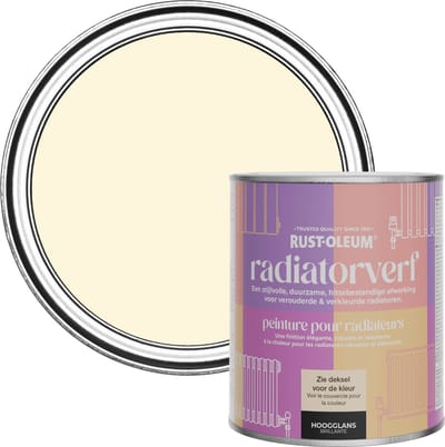 Rust-Oleum Crème Radiatorverf Hoogglans - Slagroom 750ml
