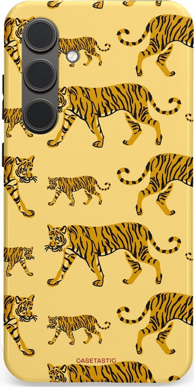 Casetastic Hoesje Geschikt voor Samsung S24 Plus - Stijlvolle Beschermende Duo-layer Case - Streep van de natuur
